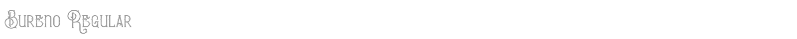 Bureno font preview